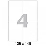 Этикетки самоклеящиеся ProMEGA Label BASIC, 100л, 4шт, 105х148мм, белые, фото 3