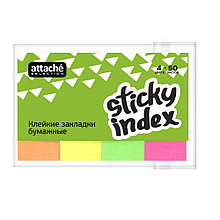 Флажки-закладки Attache Selection, 20*50мм, 200л(50л*4цв)