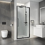 Душевая дверь Niagara Nova NG-35-8AGR 80х195 (графит/прозрачное стекло), фото 8