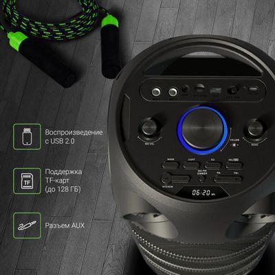 Музыкальный центр Digma D-MC1720, 80Вт, с караоке, Bluetooth, FM, USB, micro SD, черный - фото 6 - id-p247906679