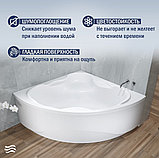 Ванна Lauter Riviera 140x140 21050140 (с каркасом и сифоном 21Y31002 белый), фото 4
