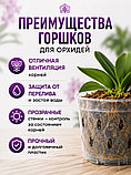 Горшок для орхидей Botanica Drop (14.2x10.2см/1л, прозрачный), фото 5