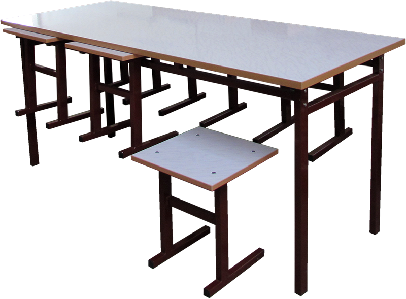 Комплект мебели 6-ти местный для школьной столовой КШМС-06А