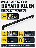 Мебельная ручка ALLEN RS067BL.5/480