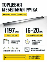 Мебельная ручка METRICA RT112BGR.1/1056/1200