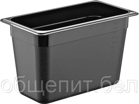Гастроемкость 1/3 h=200 мм. 325*176 мм. 6,5 л. п/п черная GP