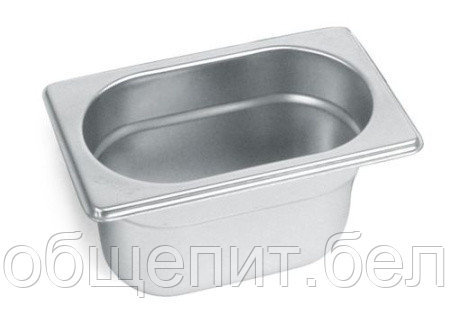 Гастроемкость 1/9 h=100 мм. 176*108 мм. 1 л. нерж. МГ (MG)