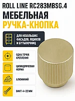 Мебельная ручка ROLL LINE RC283MBSG.4