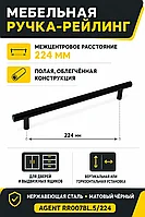 Мебельная ручка AGENT RR007BL.5/224