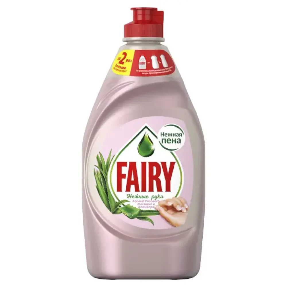 Средство для мытья посуды Fairy Нежные руки Аромат Розового Жасмина и Алое Вера, 900 мл