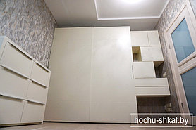 Шкаф с системой TopLine XL фасады МДФ (крашенный), комод и боковая секция 1