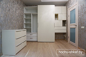 Шкаф с системой TopLine XL фасады МДФ (крашенный), комод и боковая секция 35