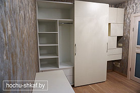 Шкаф с системой TopLine XL фасады МДФ (крашенный), комод и боковая секция 36