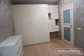 Шкаф с системой TopLine XL фасады МДФ (крашенный), комод и боковая секция 40