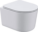 Унитаз подвесной Roxen Simple Compact в комплекте с инсталляцией StounFix Dual Fresh 6 в 1 868597 (кнопка:, фото 4