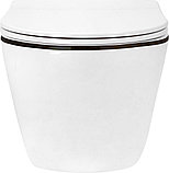 Унитаз подвесной Roxen Antares Black в комплекте с инсталляцией StounFix Dual Fresh 6 в 1 868551 (кнопка:, фото 7