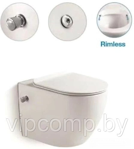 Унитаз подвесной SantiLine SL-5002SM-BD