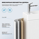 Wellsee Тумба под умывальник 3 в 1 WC Area 221801006 (тумба/матовый белый, раковина/глянцевый белый,, фото 5