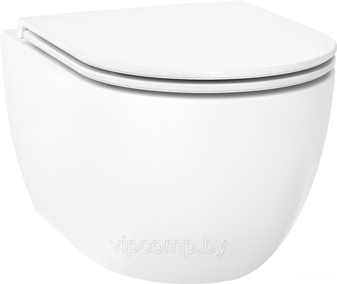 Унитаз подвесной Wellsee Chalice Perfection RimFree 182607001 (чаша, пневмокрышка, глянцевый белый)
