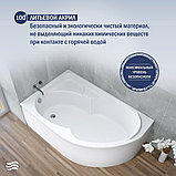 Ванна Lauter Geneva 170x105 2103170L (с каркасом и сифоном 21Y31001 матовый черный), фото 5