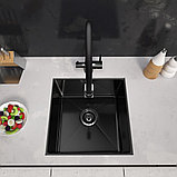 Кухонная мойка ARFEKA ECO AR 450*450 BLACK PVD NANO, фото 2