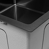 Кухонная мойка ARFEKA ECO AR 450*450 BLACK PVD NANO, фото 6