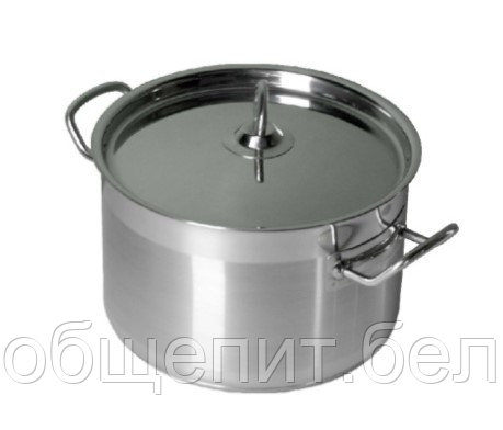 Кастрюля  3,0 л. нерж. d=21,5 см. h=10 см.тройное дно с крышк. (индукция)