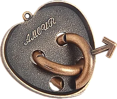 Головоломка "Сердце", металлическая