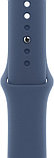 Умные часы Apple Watch SE 2 44 мм (алюминиевый корпус, серебристый/синий деним, спортивный силиконовый ремешок, фото 3