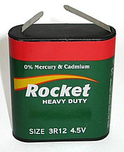 Элемент питания солевой  3R12 (упак.1 шт. - термопленка) ROCKET