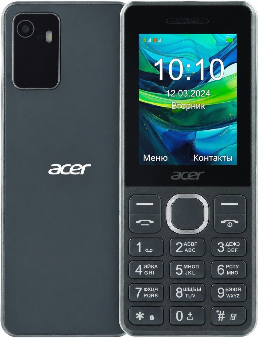 Кнопочный телефон Acer Disco DS24 (серый)