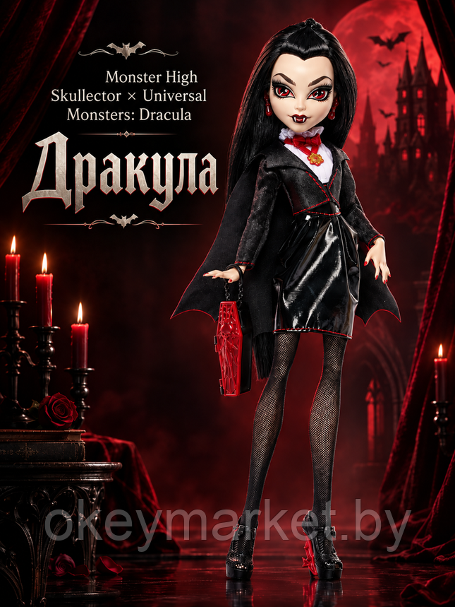 Кукла Monster High Skullector x Universal Monsters: Dracula (Дракула) JKM50, фото 2