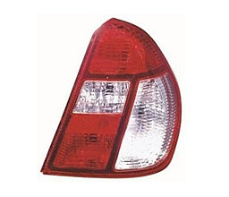 Фонарь задний лев (красно-белый) RENAULT: CLIO 98-, 4D