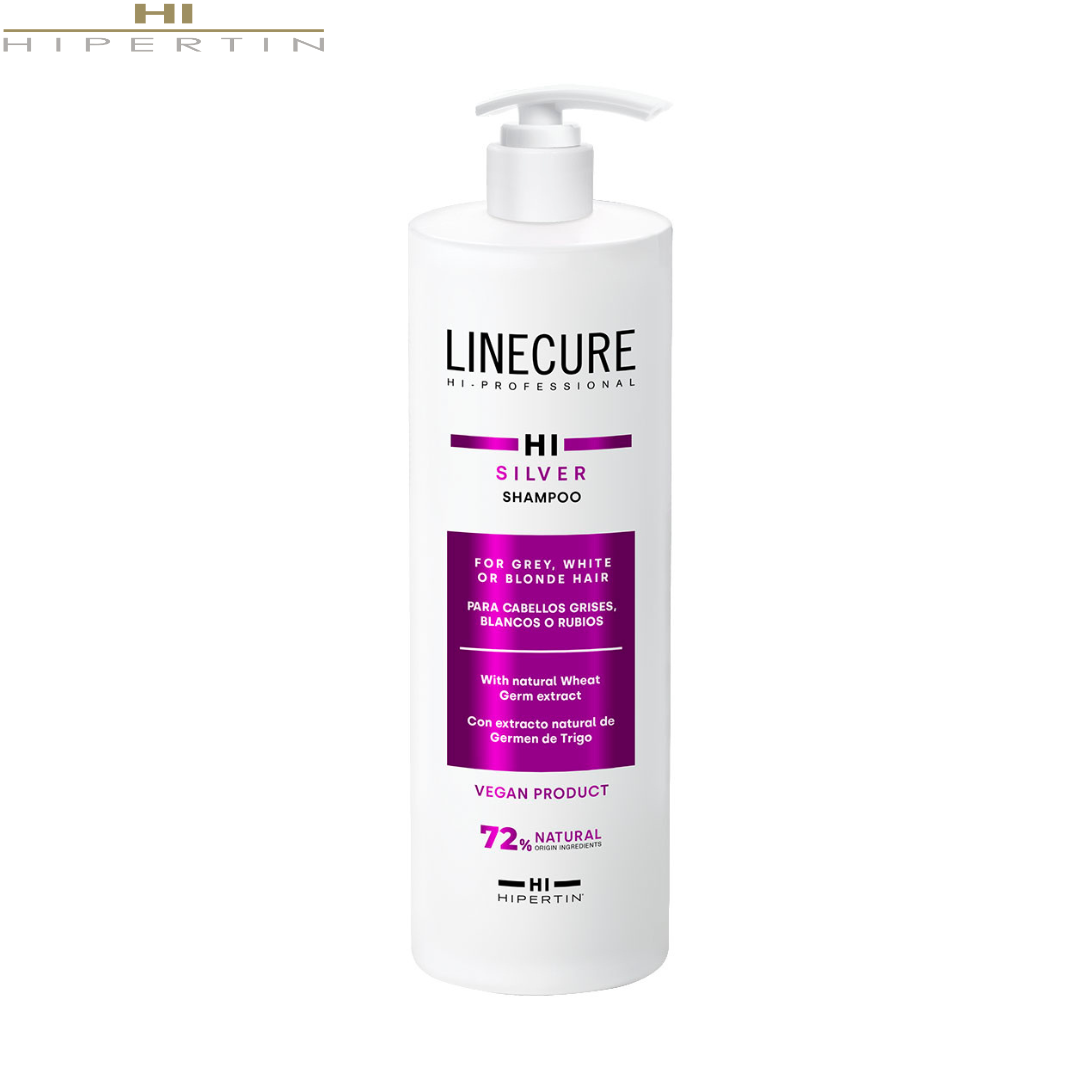 Шампунь для светлых и седых волос Hipertin Linecure Silver Shampoo 1л