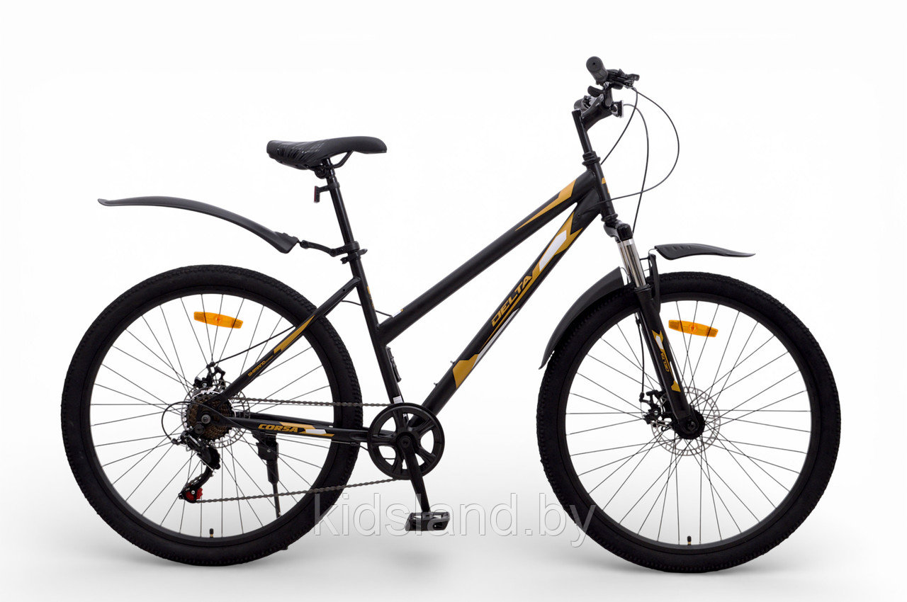 Велосипед DELTA CORSA  27.5 (р17, черно-золотой, 2026)