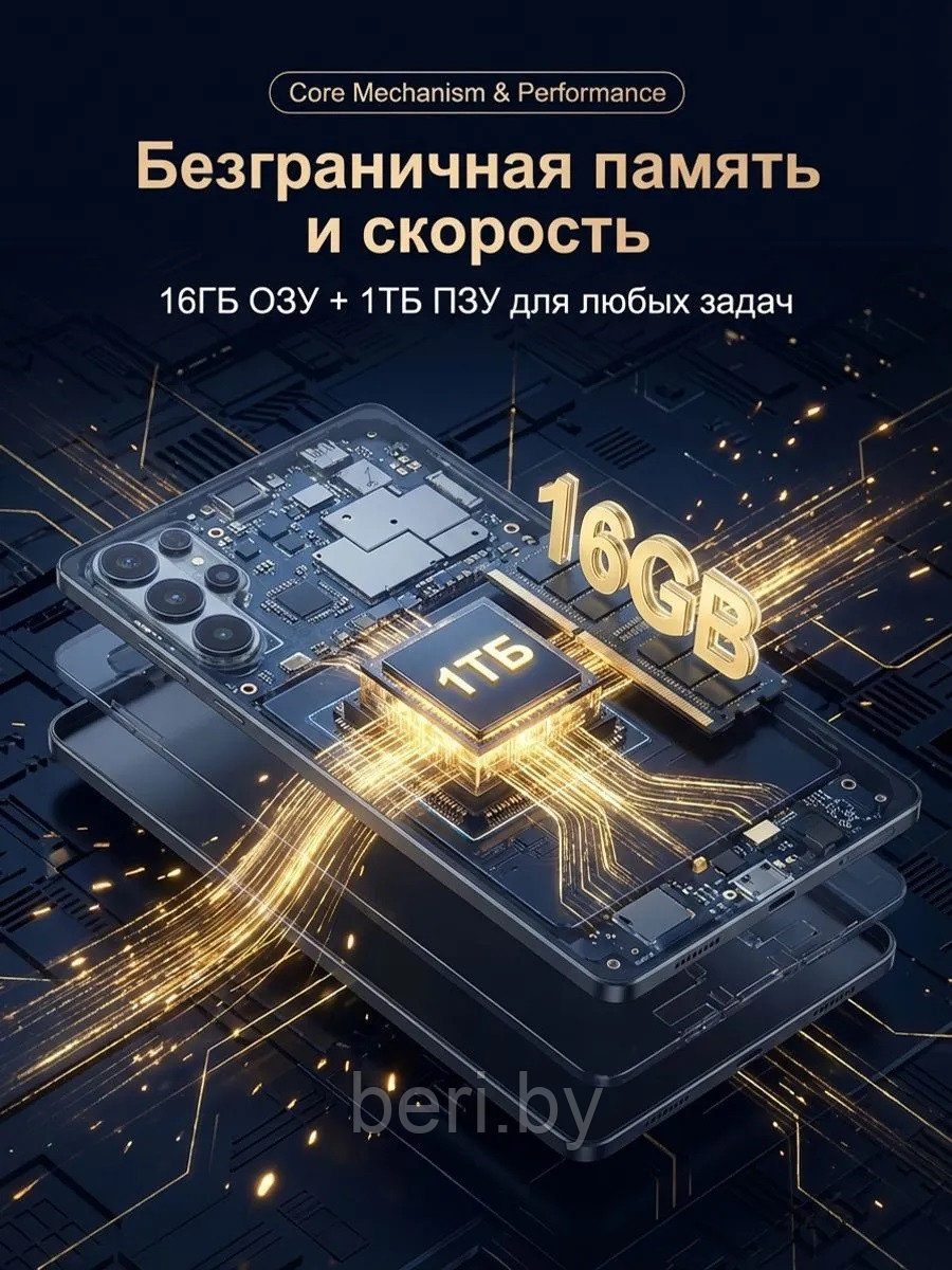 Планшет Umiio S26 Ultra 16 ГБ/1024 ГБ в кейсе, Android 15, 10.1" экран - фото 5 - id-p248399704