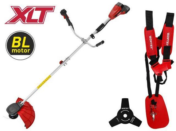 Триммер аккум. WORTEX TB 3036 AT XLT SOLO БЕСЩЁТ.ДВИГ., 18В+18В, шир.скаш.380/255 мм леска/нож (36 В, бесщ., фото 2