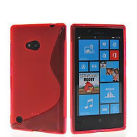 Чехол-накладка для Nokia Lumia 720 (силикон) красный