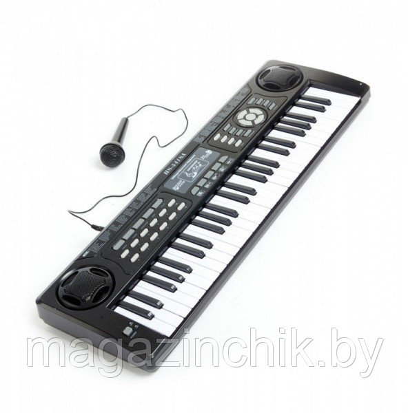 Детский электронный синтезатор HS-5418 А, 54 клавиши, микрофон, караоке, работа от сети - фото 1 - id-p36789497