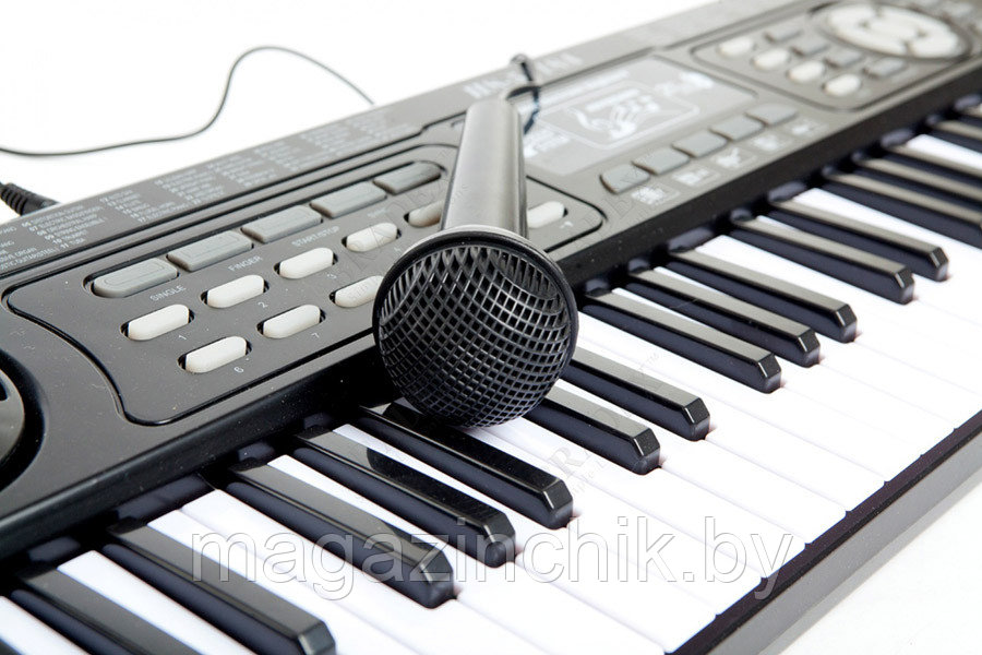 Детский электронный синтезатор HS-5418 А, 54 клавиши, микрофон, караоке, работа от сети - фото 2 - id-p36789497