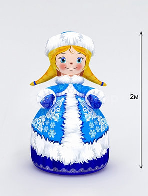 Надувная фигура Снегурочка стандарт 2.0, высота 2м., фото 2