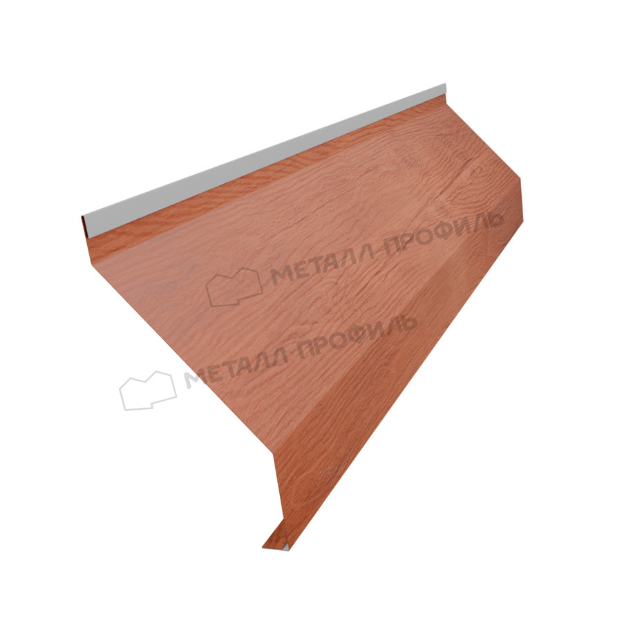 Металл Профиль Ламель-Жалюзи 60мм 135/40/60 х 3000 (ECOSTEEL_T-12-Дуб-0.45)