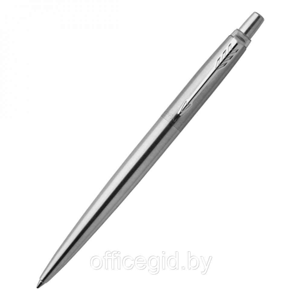 Ручка шариковая автоматическая "Parker Jotter Stainless Steel CT", 0.7 мм, серебристый, стерж. синий