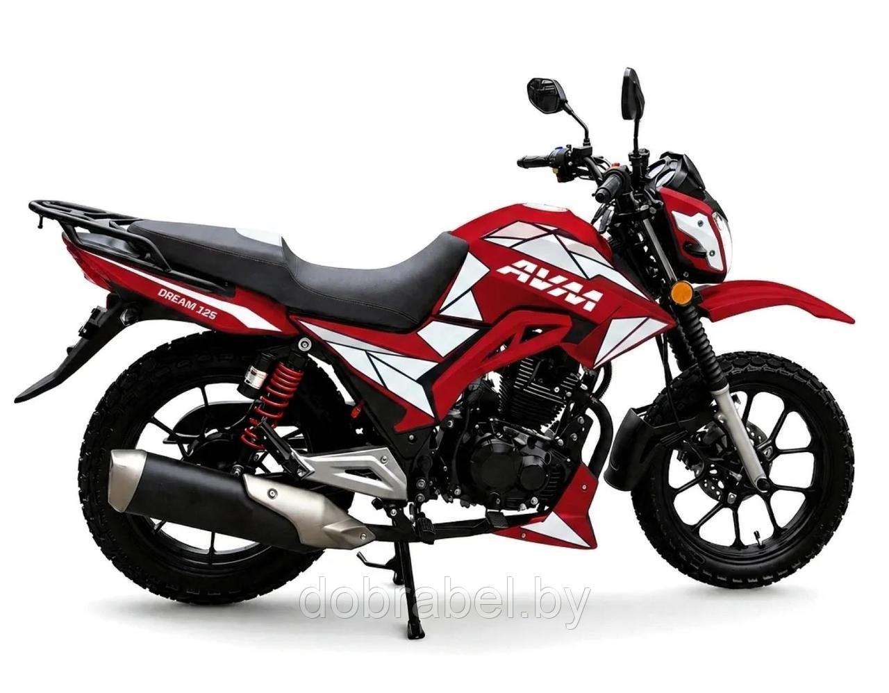 Мотоцикл AVM DREAM 125 красно-белый