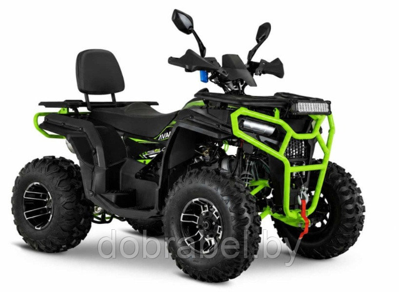 Квадрицикл Avantis Hammer 280L Pro ПТС Чёрный + зелёный