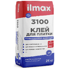 Клей для плитки повышенной фиксации ilmax 3100 25 кг