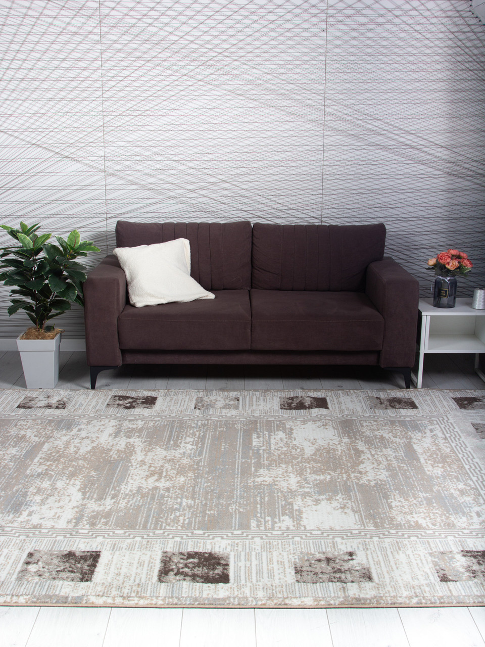 Ковер AIDIN CARPET 26930A - BEJ / TOZ GRI