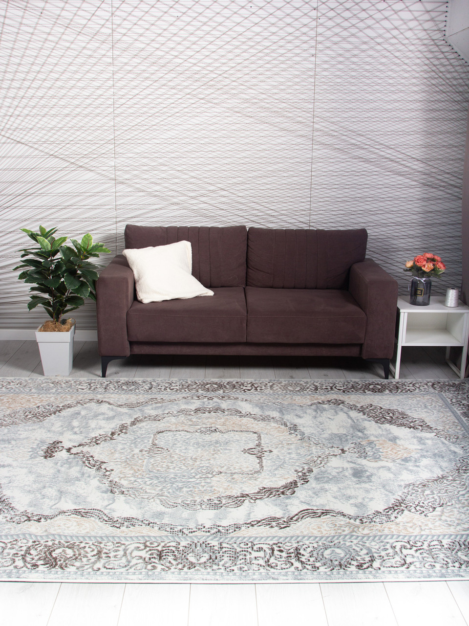 Ковер AIDIN CARPET 26491A - BEJ / TOZ GRI