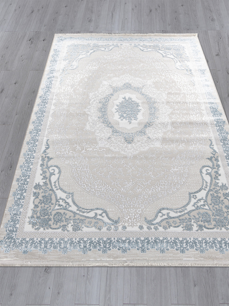 Ковер ARDA Q010A - CREAM SHRINK / BLUE FDY