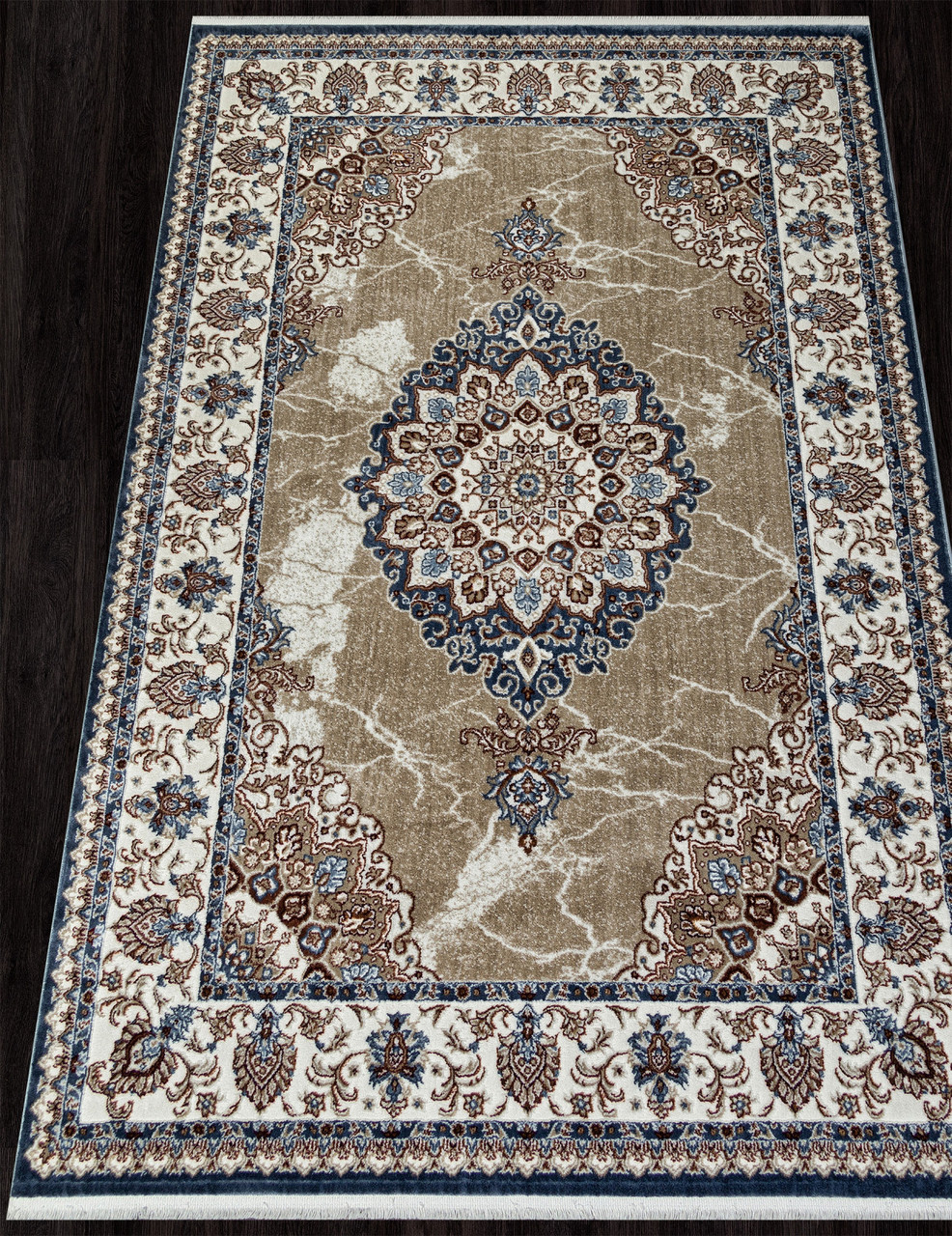 Ковер ALPIN 00633A - D.BLUE FDY / BEIGE FDY
